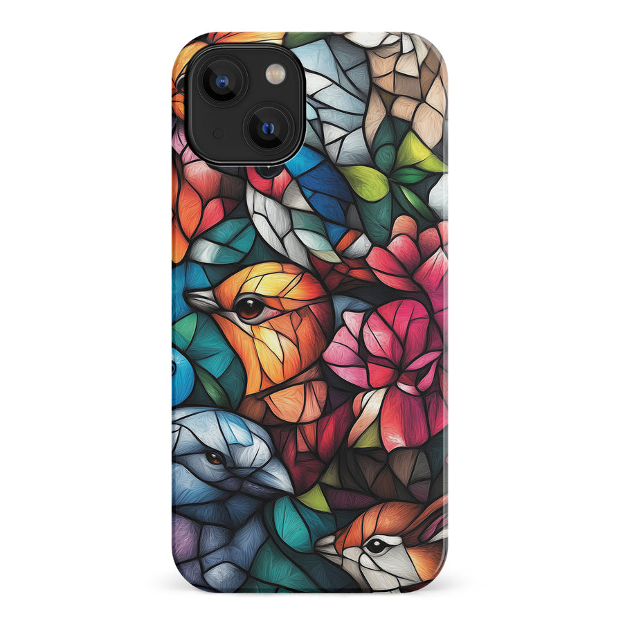 Serene Bird Stained Glass Phone Case