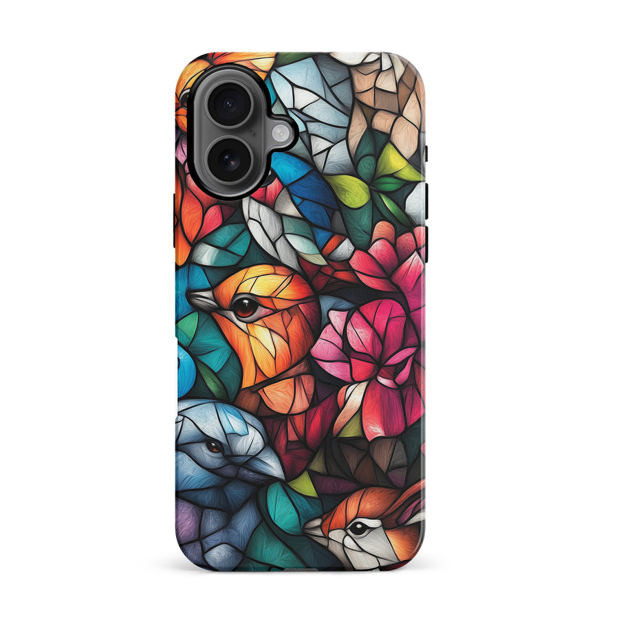 Serene Bird Stained Glass Phone Case