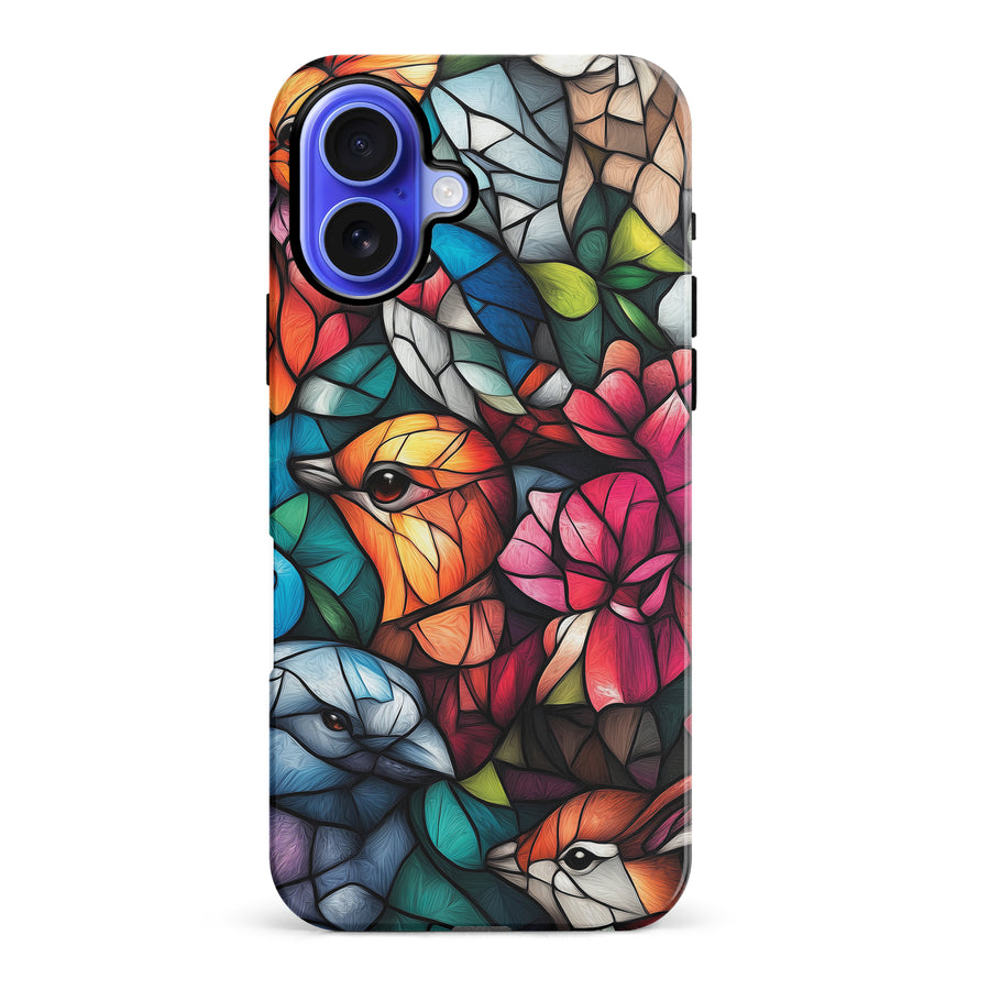 Serene Bird Stained Glass Phone Case