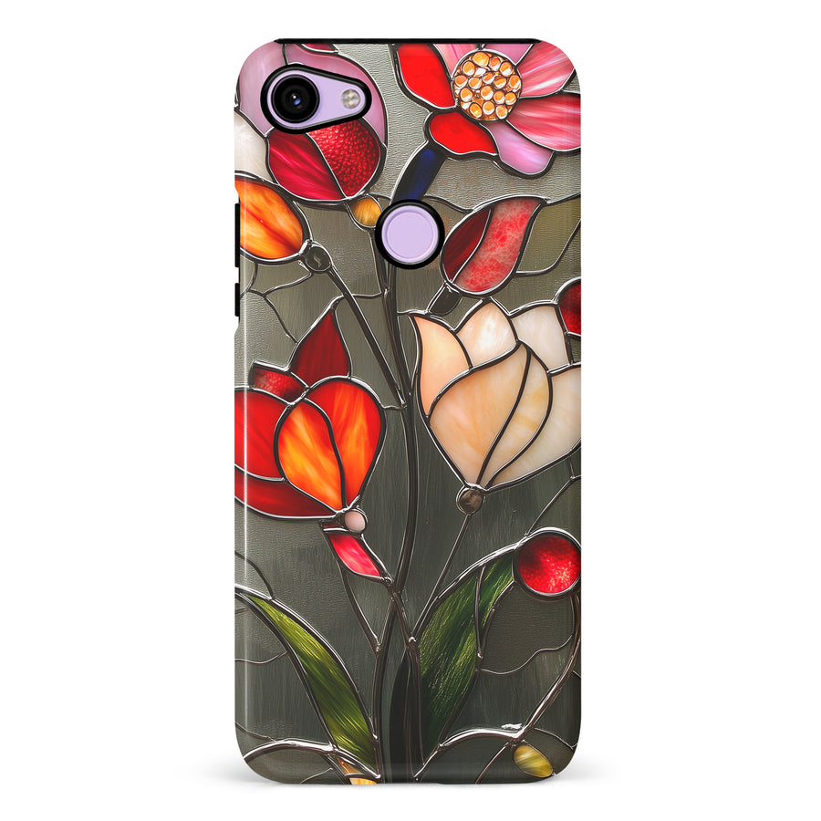 Google Pixel 3 Classic Bloom Stained Glass Phone Case