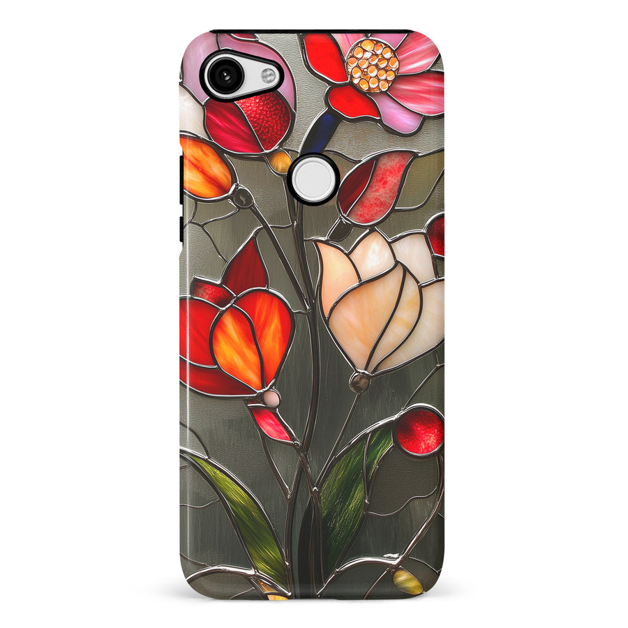 Google Pixel 3 XL Classic Bloom Stained Glass Phone Case