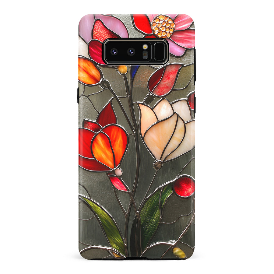 Samsung Galaxy Note 8 Classic Bloom Stained Glass Phone Case