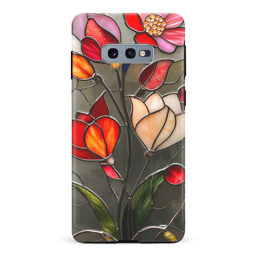 Samsung Galaxy S10e Classic Bloom Stained Glass Phone Case