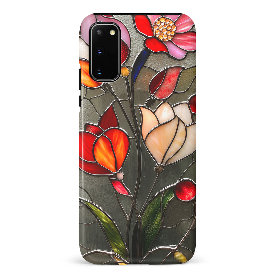 Samsung Galaxy S20 Classic Bloom Stained Glass Phone Case