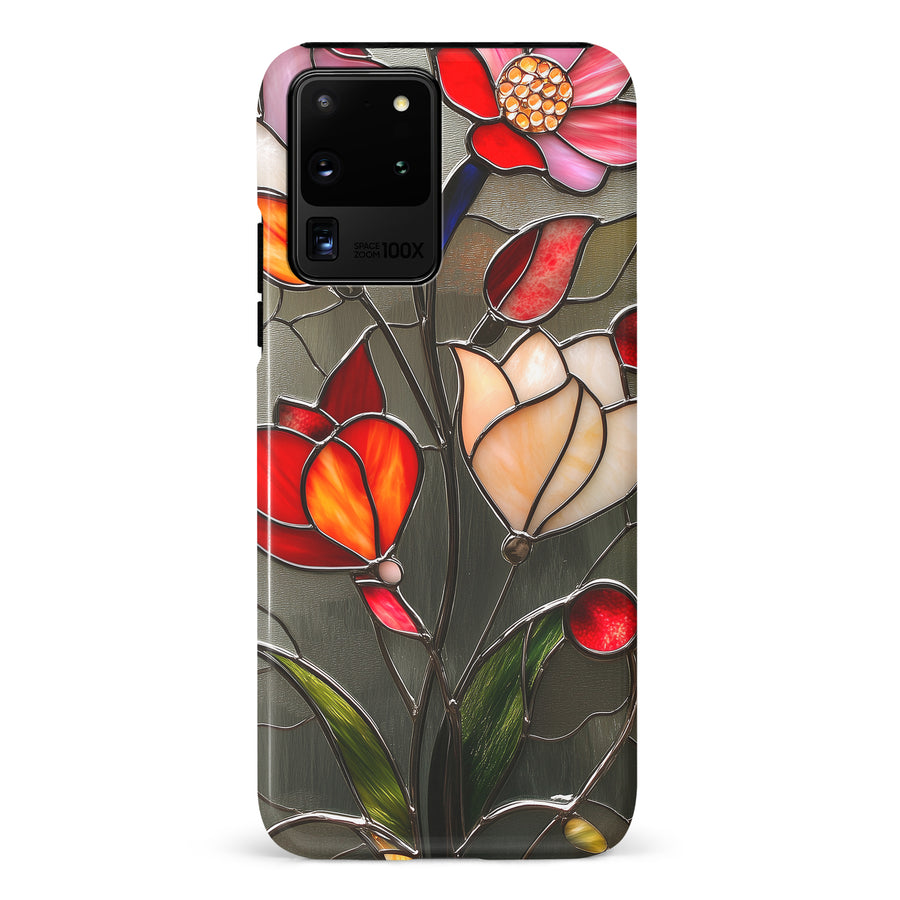 Samsung Galaxy S20 Ultra Classic Bloom Stained Glass Phone Case