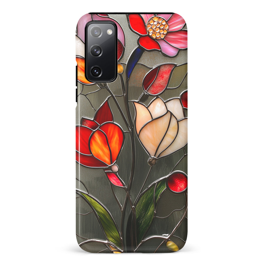 Samsung Galaxy S20 FE Classic Bloom Stained Glass Phone Case