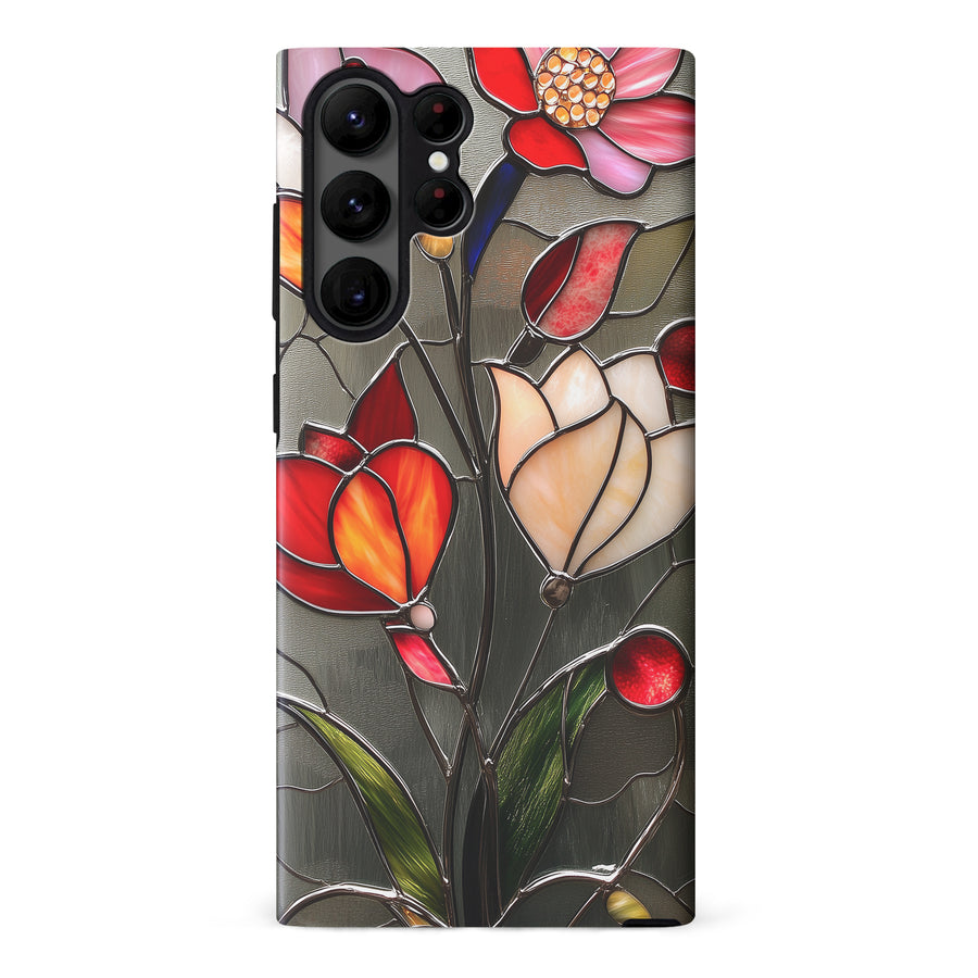 Classic Bloom Stained Glass Phone Case