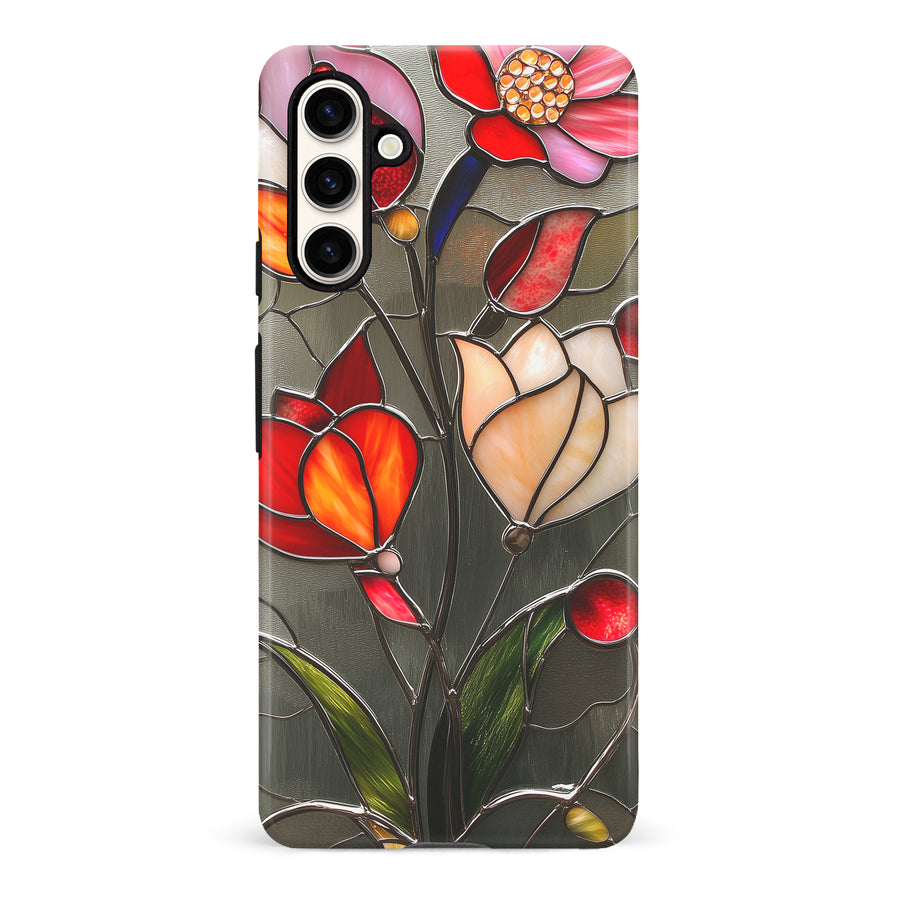 Samsung Galaxy S23 FE Classic Bloom Stained Glass Phone Case