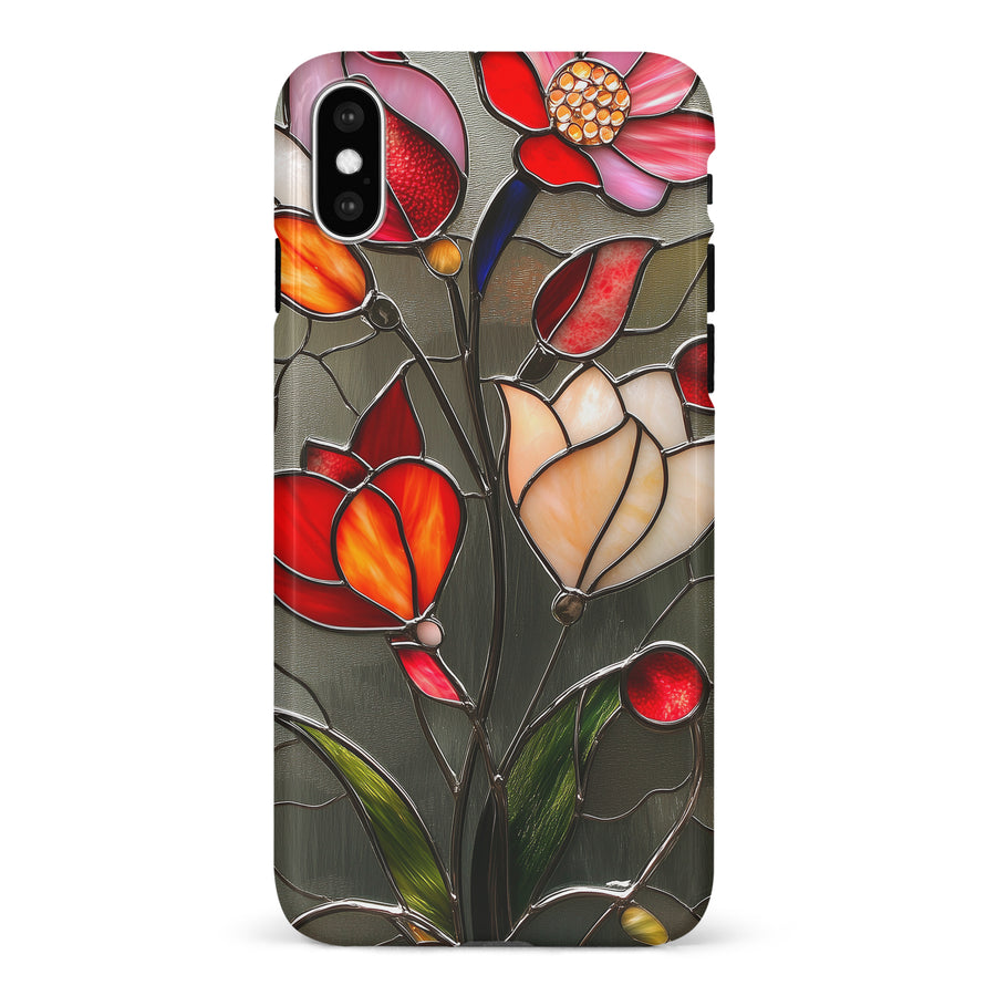 iPhone X/XS Classic Bloom Stained Glass Phone Case