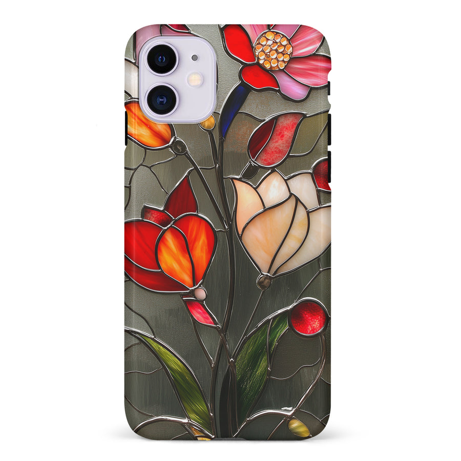 iPhone 11 Classic Bloom Stained Glass Phone Case