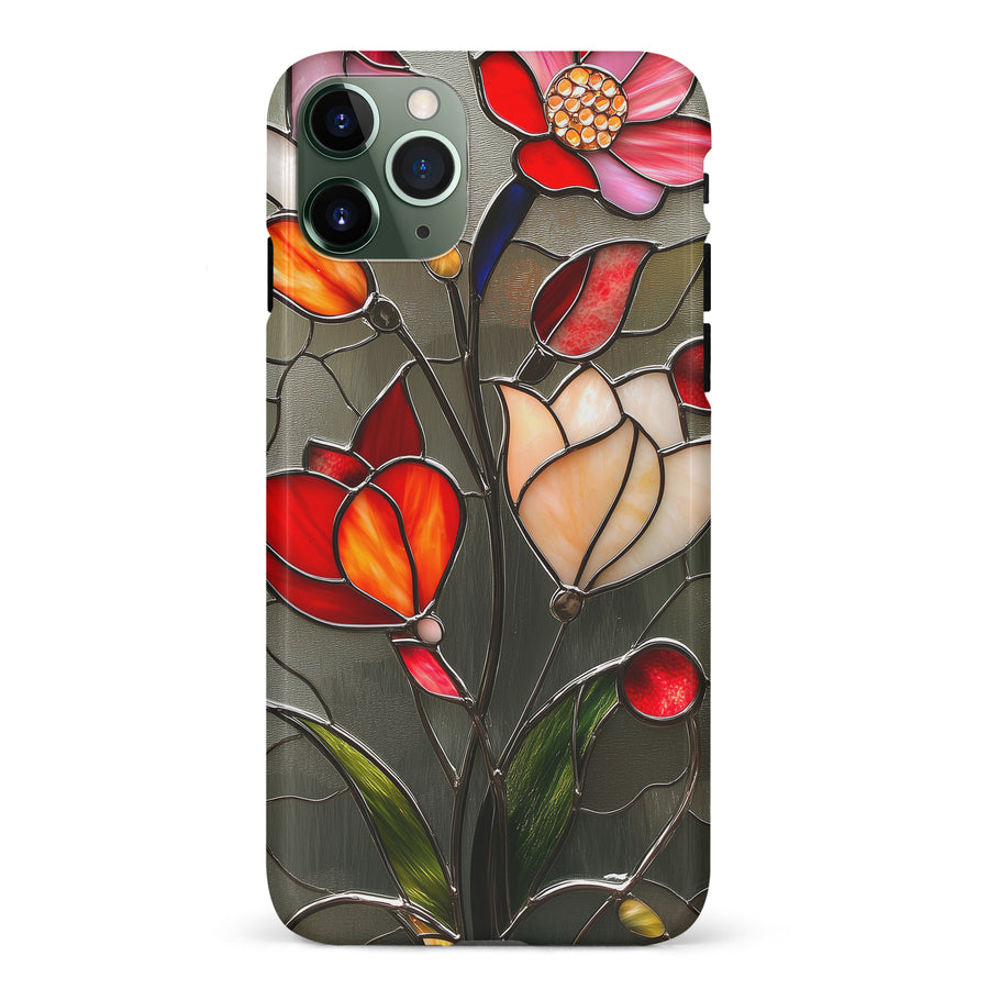 iPhone 11 Pro Classic Bloom Stained Glass Phone Case