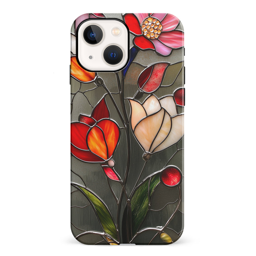 iPhone 13 Classic Bloom Stained Glass Phone Case