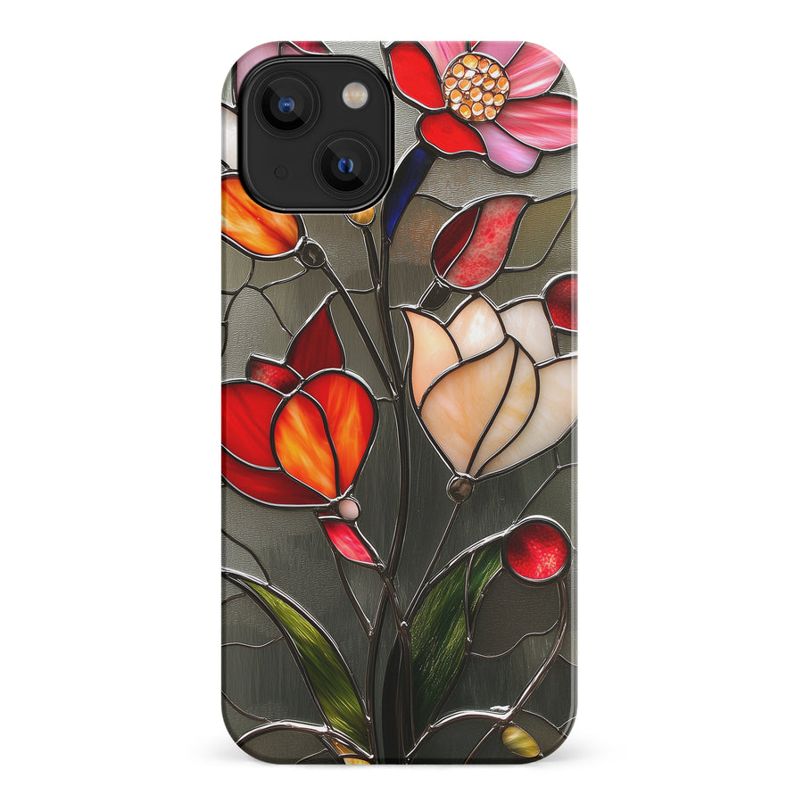 iPhone 14 Classic Bloom Stained Glass Phone Case