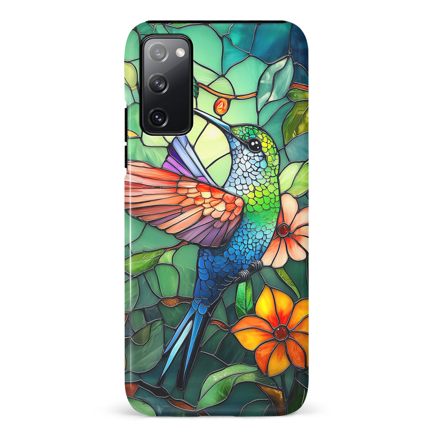 Samsung Galaxy S20 FE Hummingbird Stained Glass Phone Case