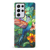 Samsung Galaxy S21 Ultra Hummingbird Stained Glass Phone Case
