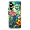Samsung Galaxy S23 FE Hummingbird Stained Glass Phone Case