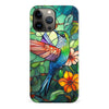 iPhone 13 Pro Max Hummingbird Stained Glass Phone Case