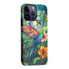 iPhone 14 Pro Max Hummingbird Stained Glass Phone Case