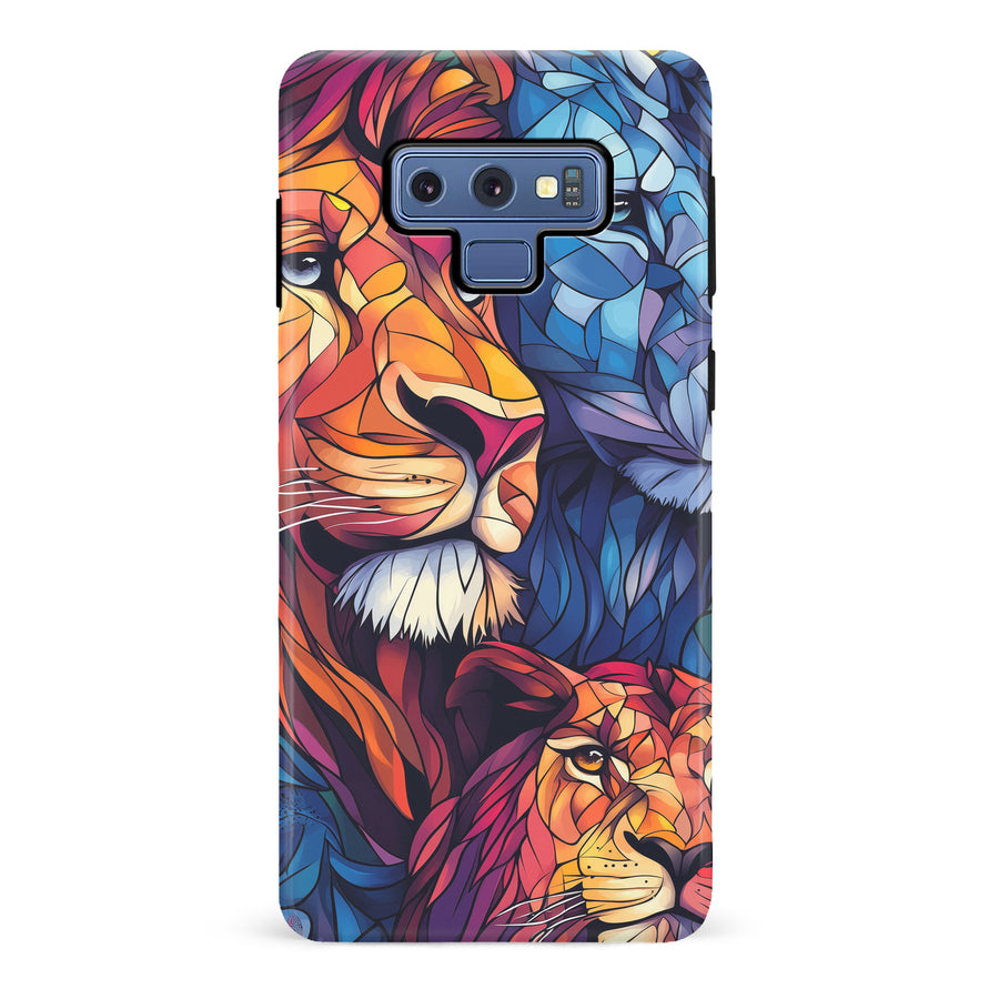 Samsung Galaxy Note 9 Majestic Lion Stained Glass Phone Case