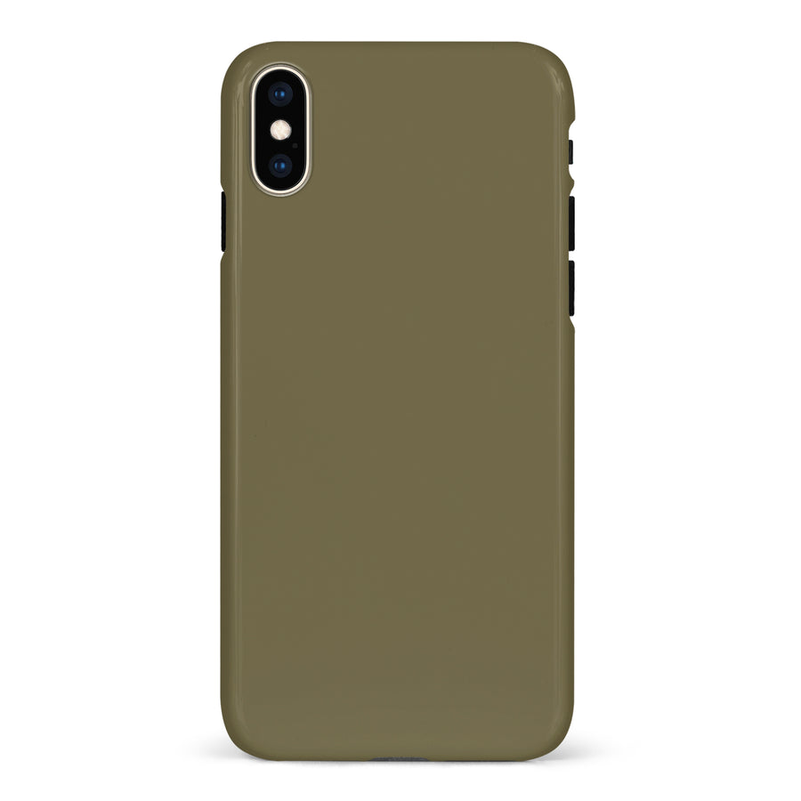 iPhone XS Max Leafy Palm Colour Trend Phone Case