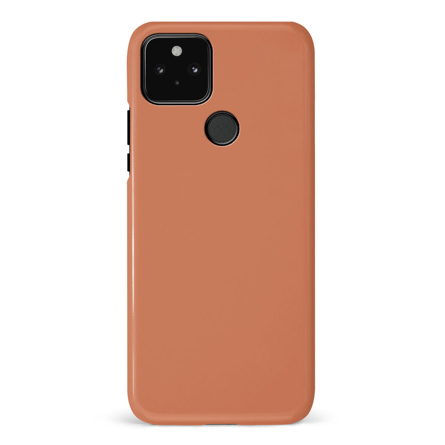 Google Pixel 5 Terracotta Topaz Colour Trend Phone Case