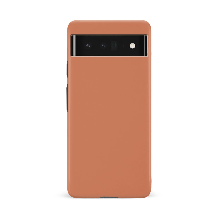 Google Pixel 6A Terracotta Topaz Colour Trend Phone Case