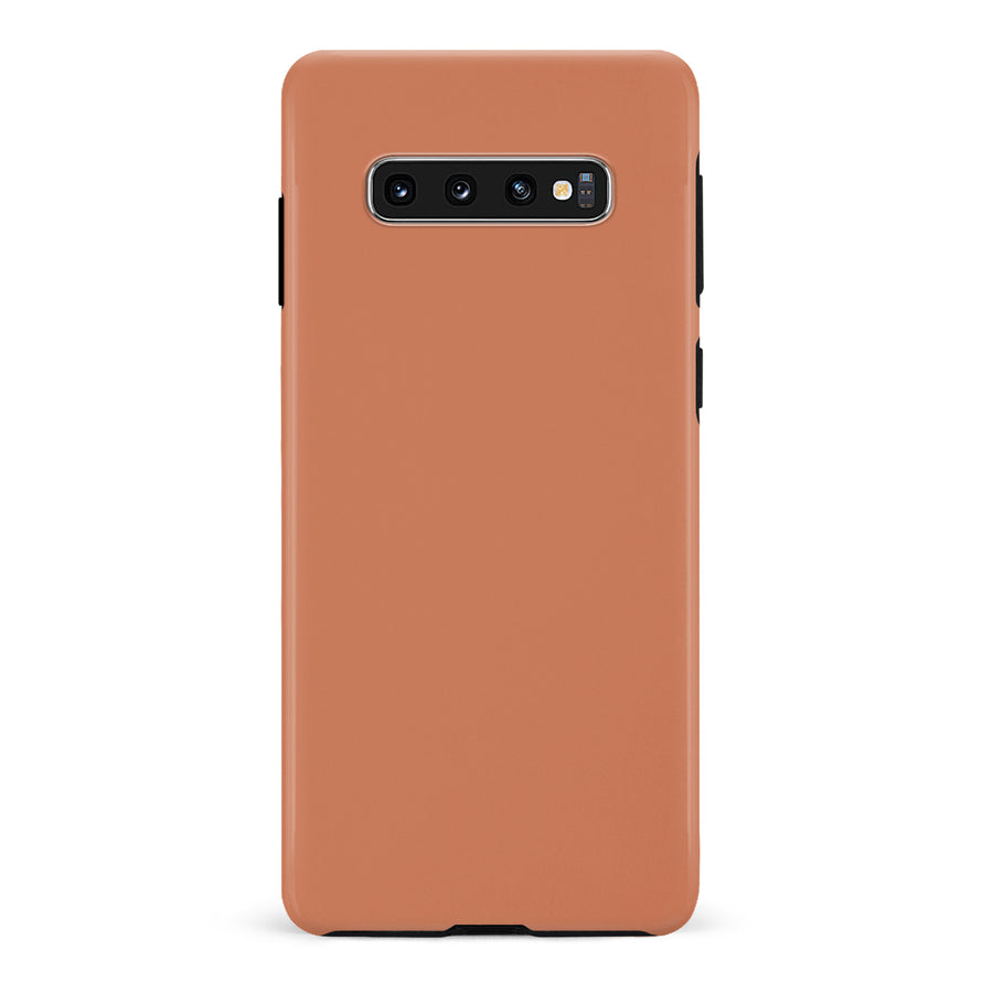 Samsung Galaxy S10 Terracotta Topaz Colour Trend Phone Case