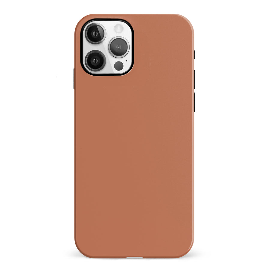 iPhone 12 Terracotta Topaz Colour Trend Phone Case