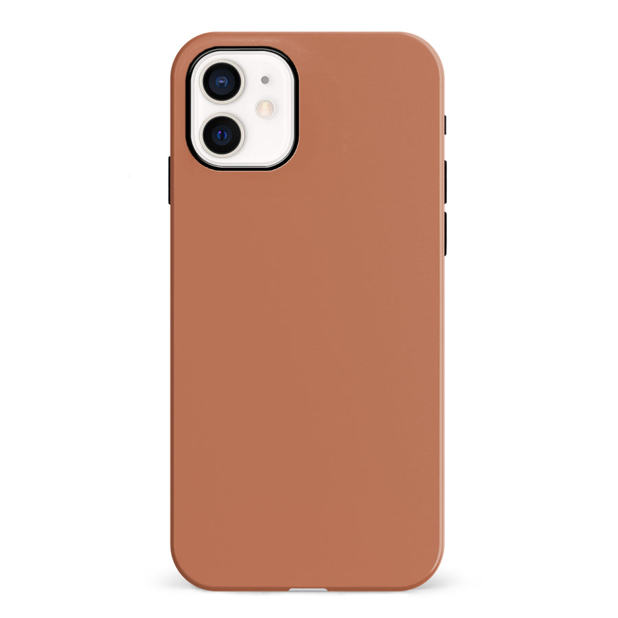 iPhone 12 Mini Terracotta Topaz Colour Trend Phone Case