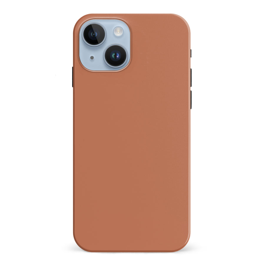 iPhone 15 Terracotta Topaz Colour Trend Phone Case