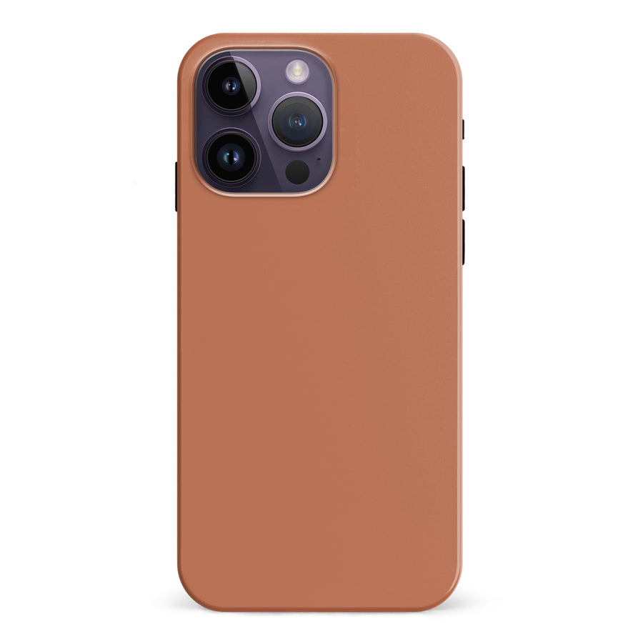 iPhone 15 Pro Terracotta Topaz Colour Trend Phone Case