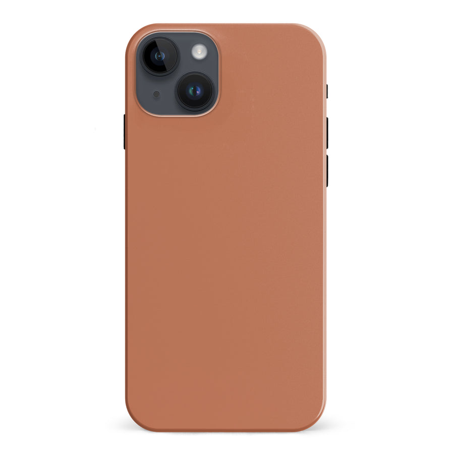 iPhone 15 Plus Terracotta Topaz Colour Trend Phone Case