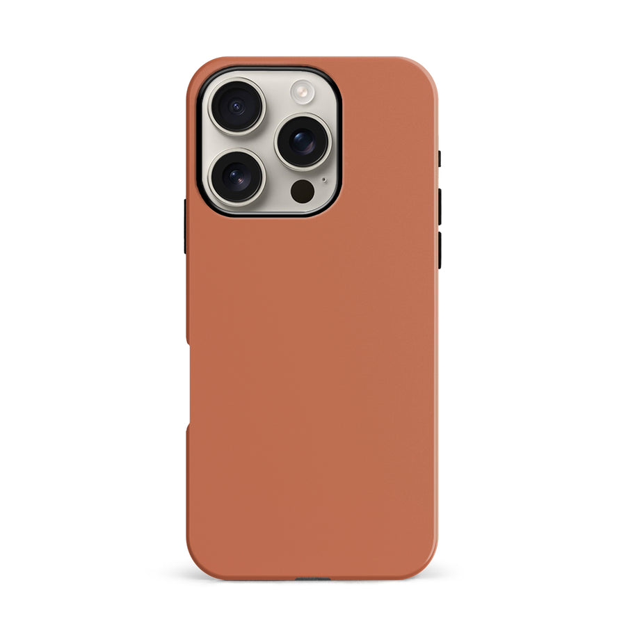 iPhone 16 Pro Terracotta Topaz Colour Trend Phone Case