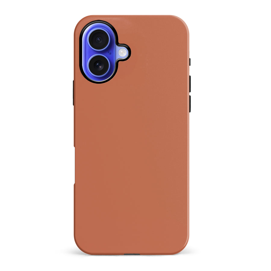 iPhone 16 Plus Terracotta Topaz Colour Trend Phone Case