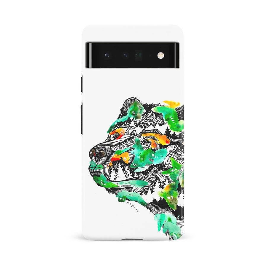 Google Pixel 6A Kate Zessel - Bear Cub Phone Case