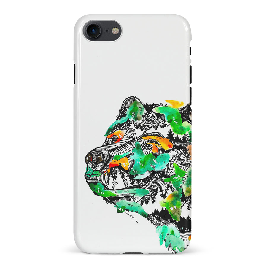 iPhone 7/8/SE Kate Zessel - Bear Cub Phone Case