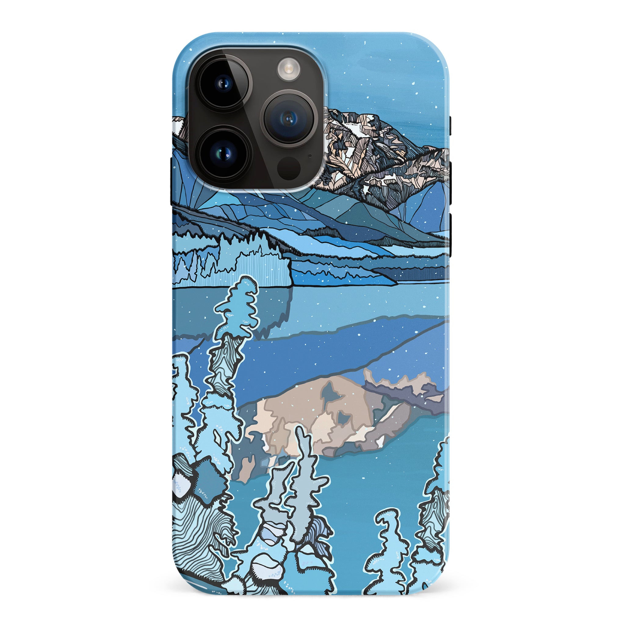 Duffey Lake Winter Phone Case CaseMogul x Kate Zessel