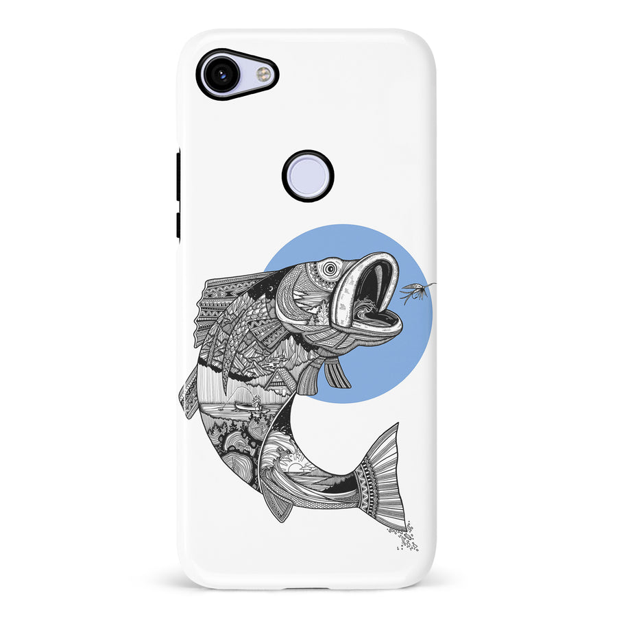 Google Pixel 3A Kate Zessel - Fly Fishing Blue Phone Case