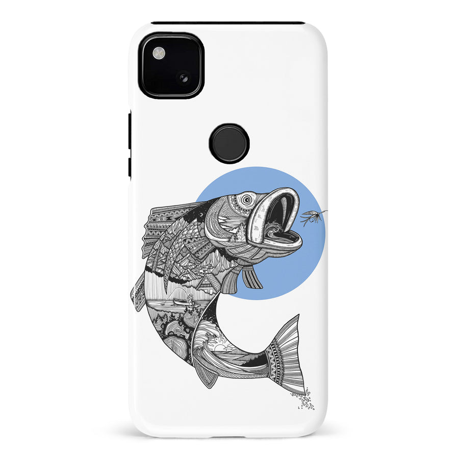 Google Pixel 4A Kate Zessel - Fly Fishing Blue Phone Case