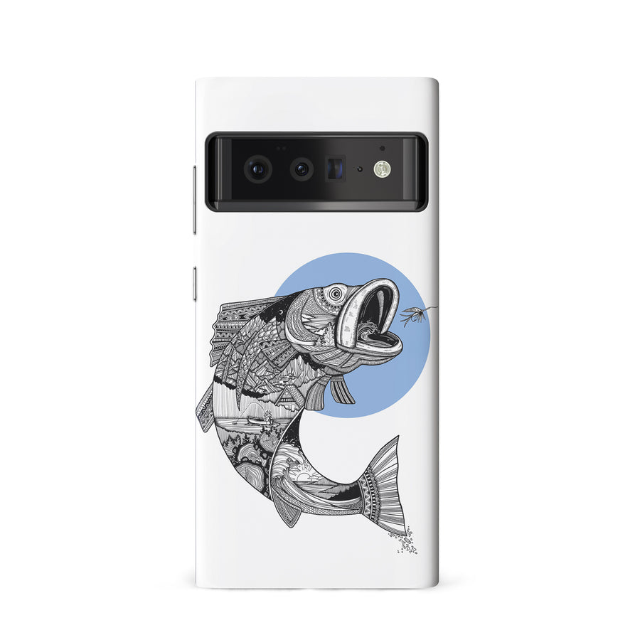 Google Pixel 6 Kate Zessel - Fly Fishing Blue Phone Case