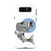 Samsung Galaxy Note 8 Kate Zessel - Fly Fishing Blue Phone Case