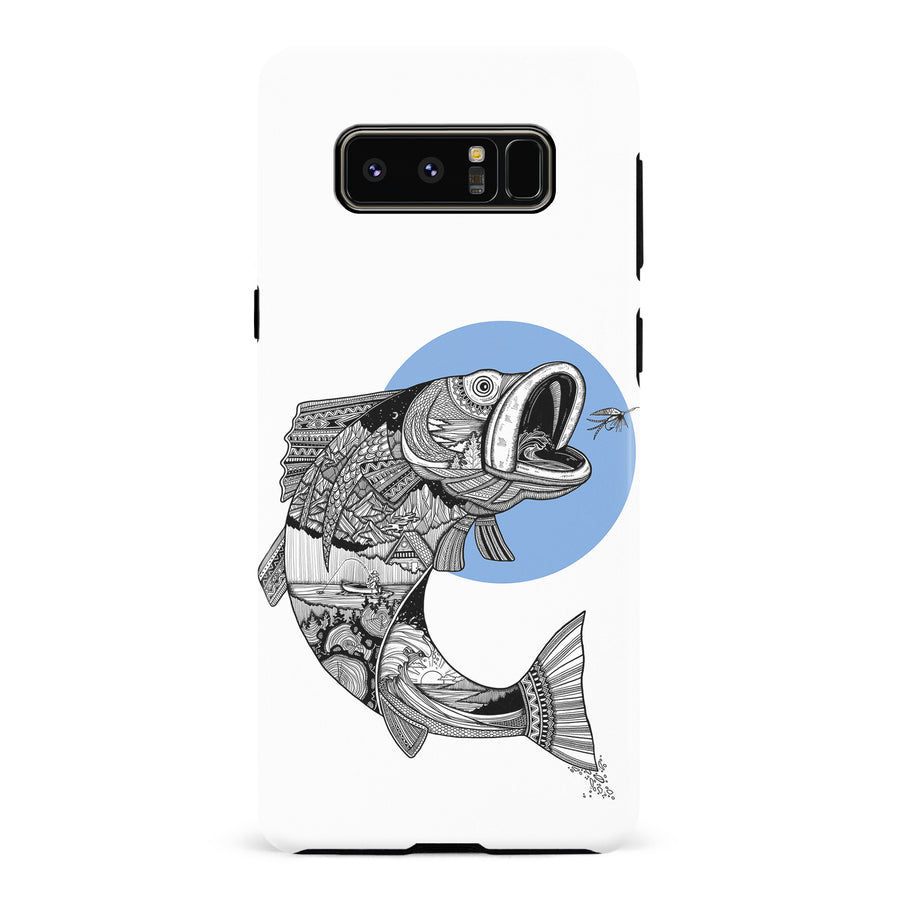 Samsung Galaxy Note 8 Kate Zessel - Fly Fishing Blue Phone Case