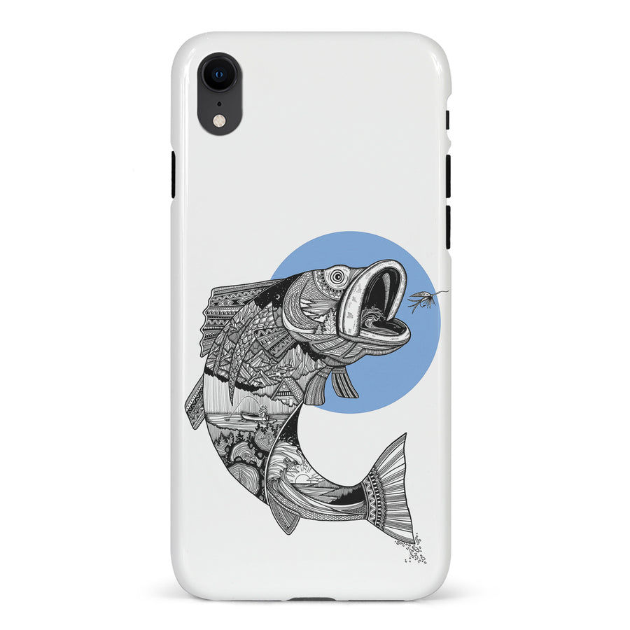 iPhone XR Kate Zessel - Fly Fishing Blue Phone Case
