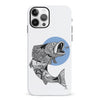 iPhone 12 Kate Zessel - Fly Fishing Blue Phone Case