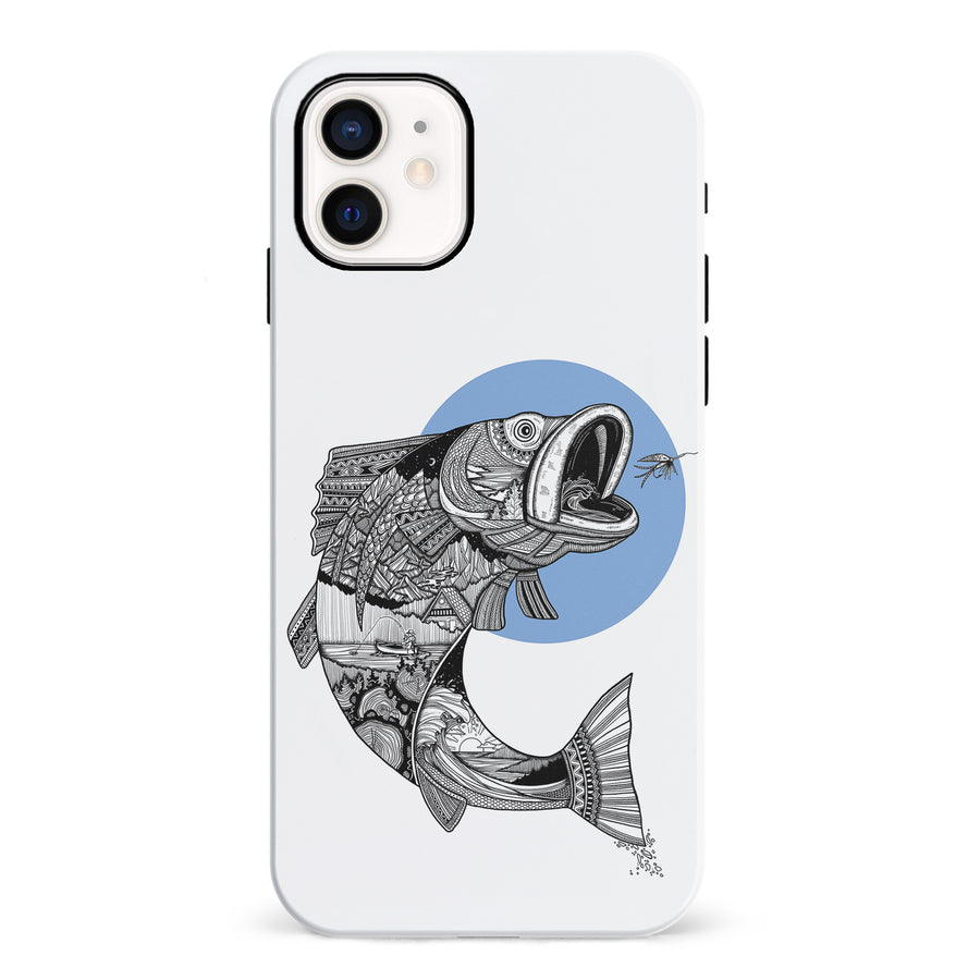 iPhone 12 Mini Kate Zessel - Fly Fishing Blue Phone Case