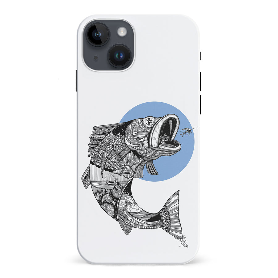 iPhone 15 Plus Kate Zessel - Fly Fishing Blue Phone Case