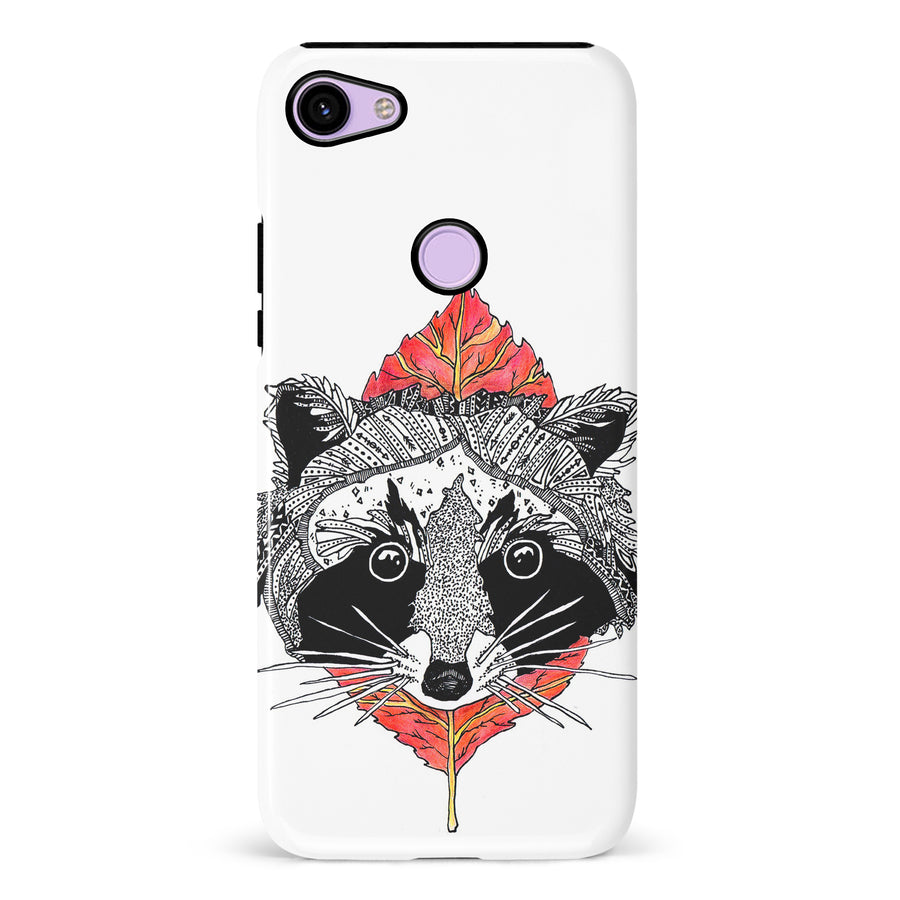 Google Pixel 3 Kate Zessel - Raccoon Phone Case