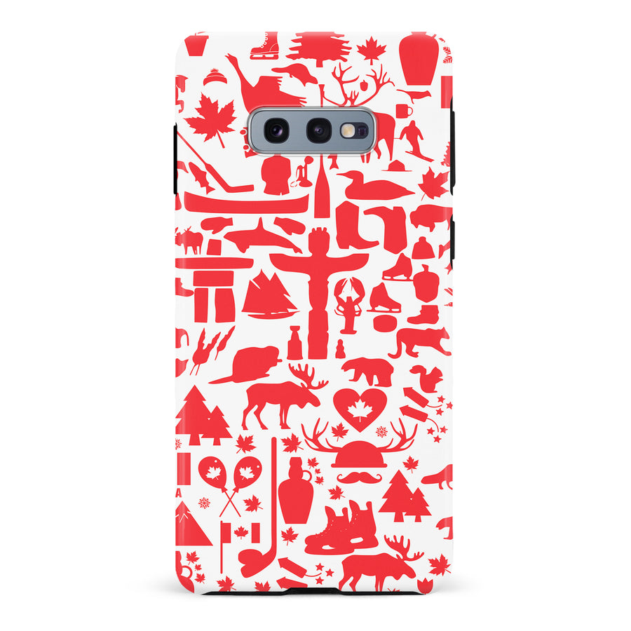Samsung Galaxy S10e Great Canadian Icons Canadiana Phone Case - White