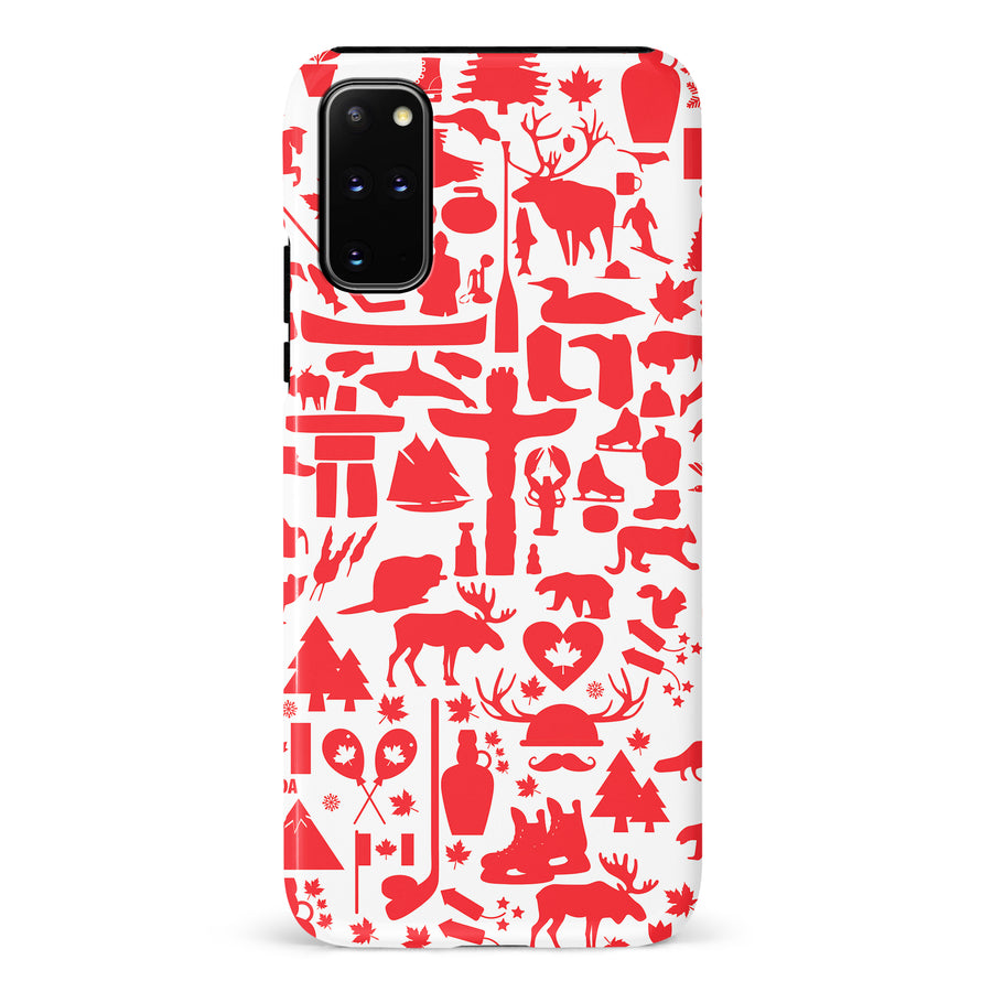 Samsung Galaxy S20 Plus Great Canadian Icons Canadiana Phone Case - White