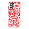 Samsung Galaxy S21 Great Canadian Icons Canadiana Phone Case - White
